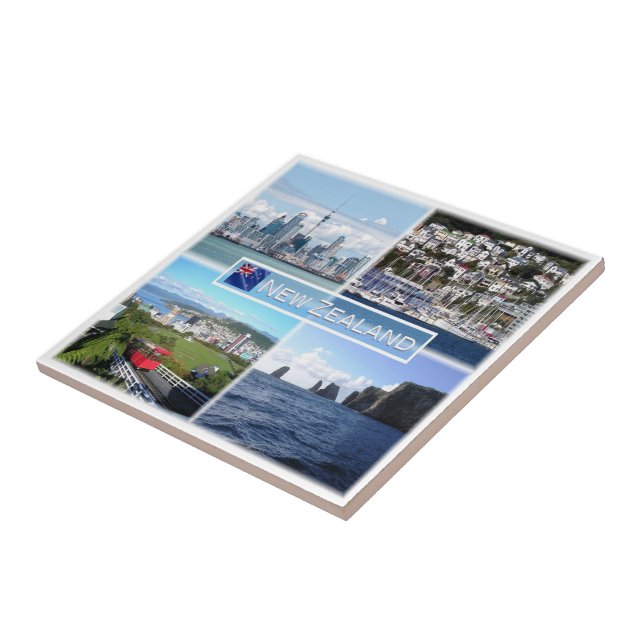 zNZ003 NEW ZEALAND, Mosaic, Oceania, Ceramic Tile (Side)