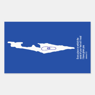 Zo Artzeinu - Joshua 1:3 Rectangular Sticker