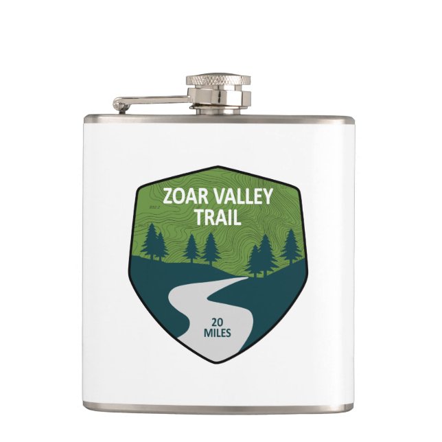 Zoar Valley Trail Hip Flask (Front)