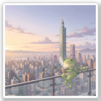 Zochi the Travelling Frog at Taipei 101 Tea Time