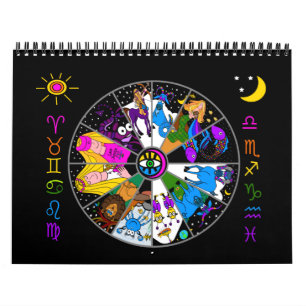 ZODIAC 12 MONTH CALENDAR
