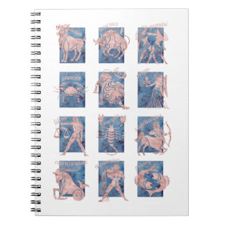 Zodiac 12 Star Signs Notebook
