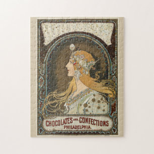 Zodiac (1896) by Alphonse Mucha. Jigsaw Puzzle