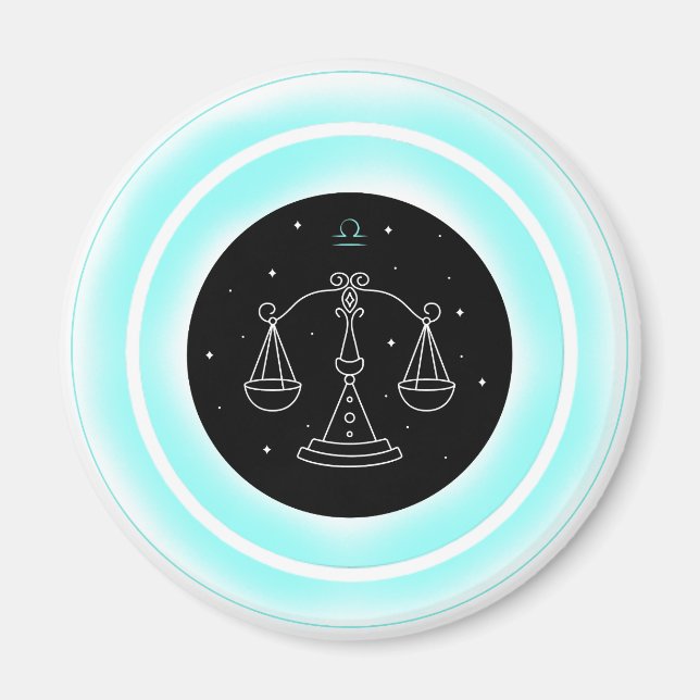 Zodiac Air Element Libra Magnet (Front)