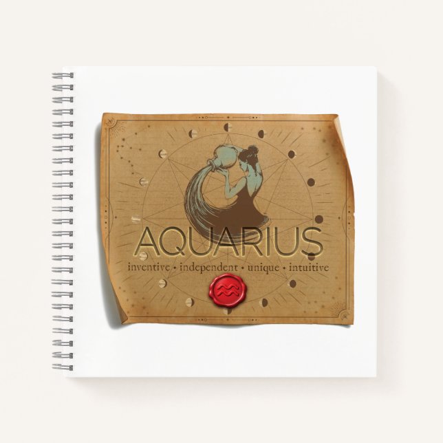 Zodiac - Aquarius - Journal (Front)