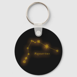 Zodiac - Aquarius Key Ring