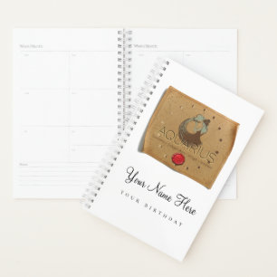 Zodiac - Aquarius - Personalised Day Planner
