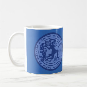 Zodiac Aquarius Symbol Coffee Mug