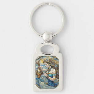 Zodiac - Aquarius The Water Bearer Key Ring