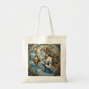 Zodiac - Aquarius The Water Bearer Tote Bag