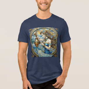 Zodiac - Aquarius The Water Bearer Tri-Blend Shirt