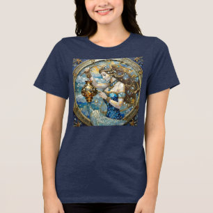 Zodiac - Aquarius The Water Bearer Tri-Blend Shirt
