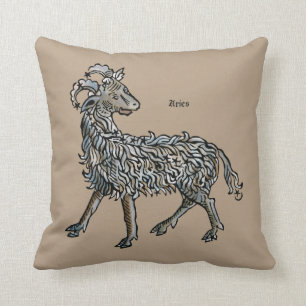 Zodiac: Aries, 1482 Cushion