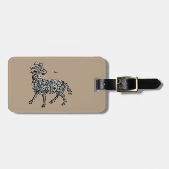 Zodiac: Aries, 1482 Luggage Tag (Front Horizontal)