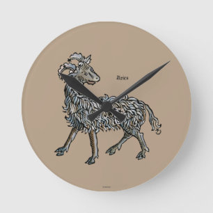 Zodiac: Aries, 1482 Round Clock