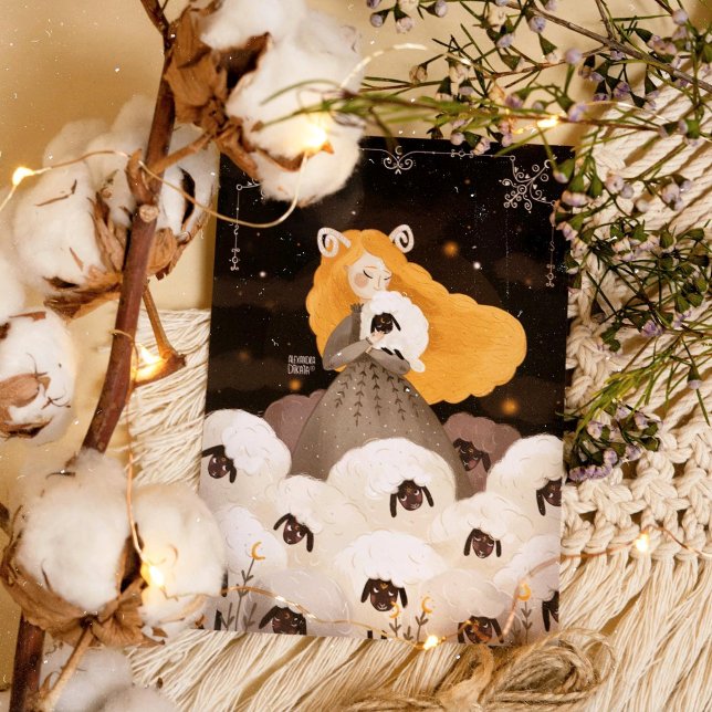 Zodiac Aries by Alexandra Dikaia Poster (You should reconcile with your inner Aries to lead others. )