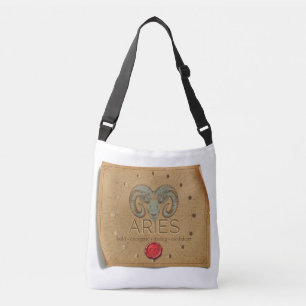 Zodiac - Aries - Cross Body Tote Bag