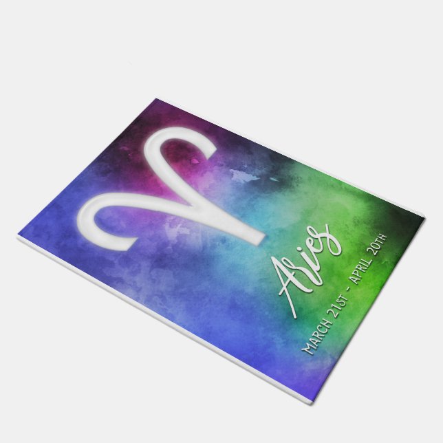 Zodiac : Aries Dates Doormat (Angled)