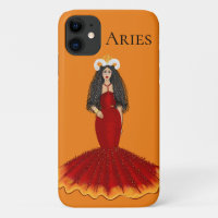 Zodiac Aries Goddess Custom Orange