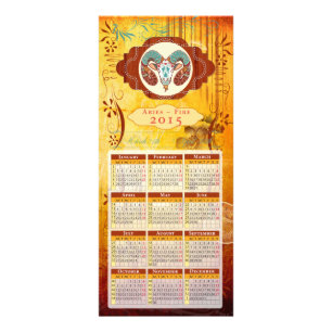ZODIAC Aries - Rackcard / Postcard / Calendar Rack Card
