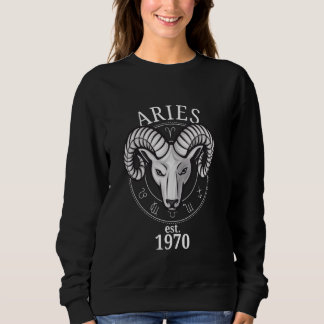 Zodiac Aries Ram Born in 1970 Sweatshirt