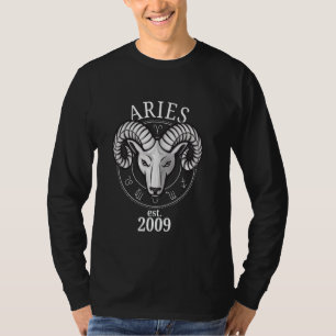 Zodiac Aries Ram Born in 2009 T-Shirt