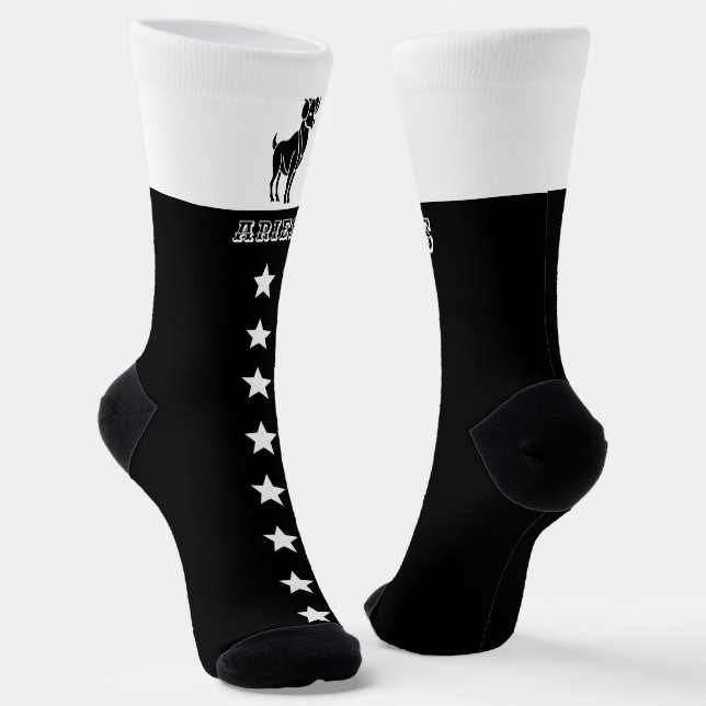 Zodiac Aries sign  Socks (Angled)