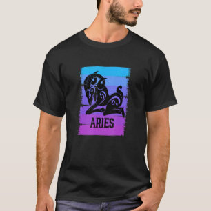 Zodiac Aries Stuff Ram Symbol Astrology Tarot Horo T-Shirt