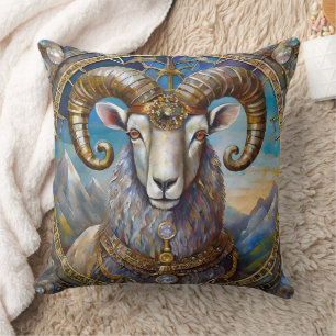 Zodiac - Aries The Ram  Cushion