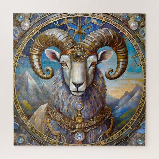 Zodiac - Aries The Ram Jigsaw Puzzle (Vertical)