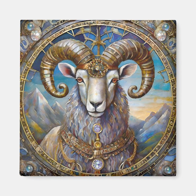 Zodiac - Aries The Ram Magnet (Front)