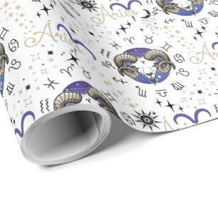 Zodiac Aries Wrapping Paper