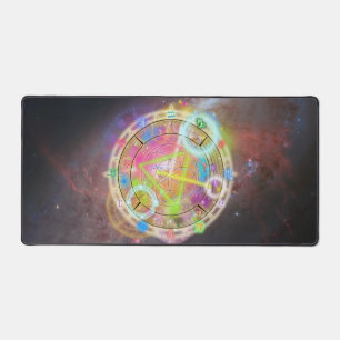 Zodiac Astrological Chart Desk Mat