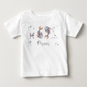 Zodiac Baby Pisces Baby BodySuit and T-Shirt
