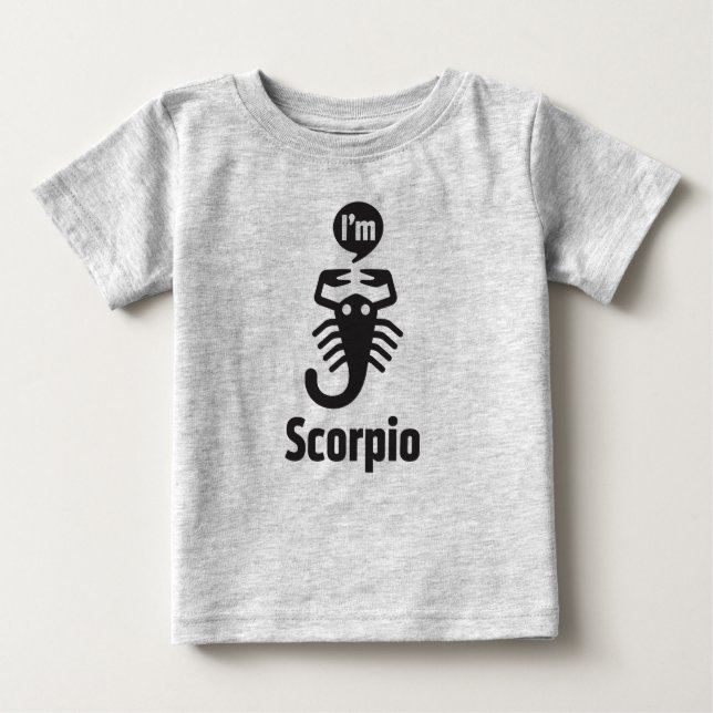 Zodiac Baby Tees-Scorpio Baby T-Shirt (Front)
