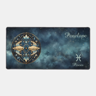 Zodiac Birth Sign Pisces Astrolog Desk Mat