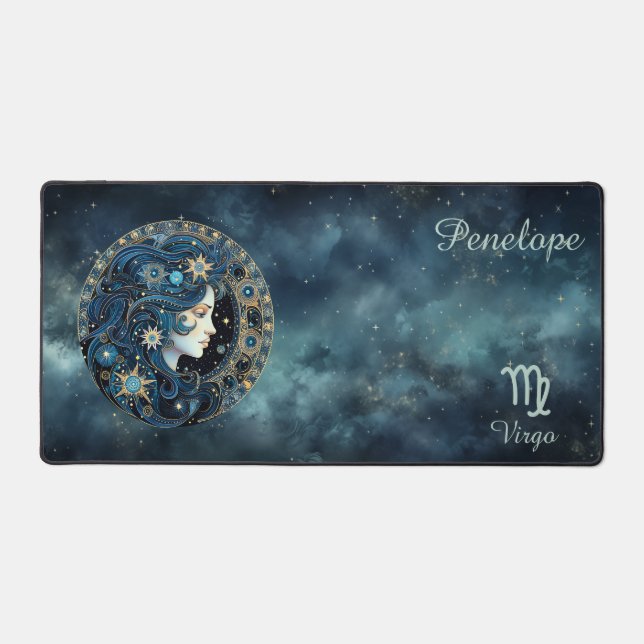 Zodiac Birth Sign Virgo Astrolog Desk Mat (Front)