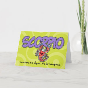 Zodiac Birthday - Scorpio Card