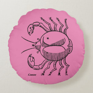 Zodiac: Cancer, 1482 Round Cushion