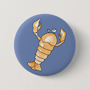 Zodiac cancer 6 cm round badge
