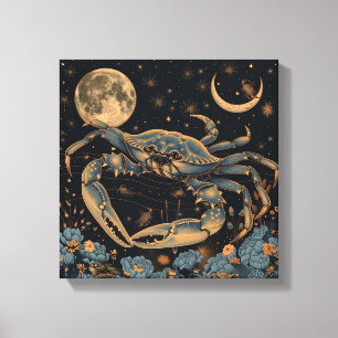 Zodiac Cancer Crab Horoscope Astrology Wall Art