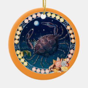 Zodiac Cancer - Customise it! Ceramic Ornament