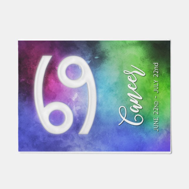 Zodiac : Cancer Dates Doormat (Front)