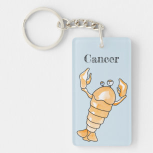Zodiac cancer key ring