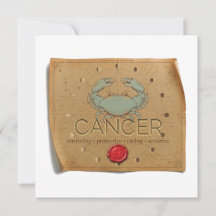 ZODIAC - Cancer - Personalised Notecard