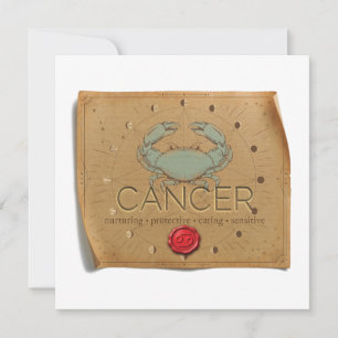 ZODIAC - Cancer - Personalised Notecard