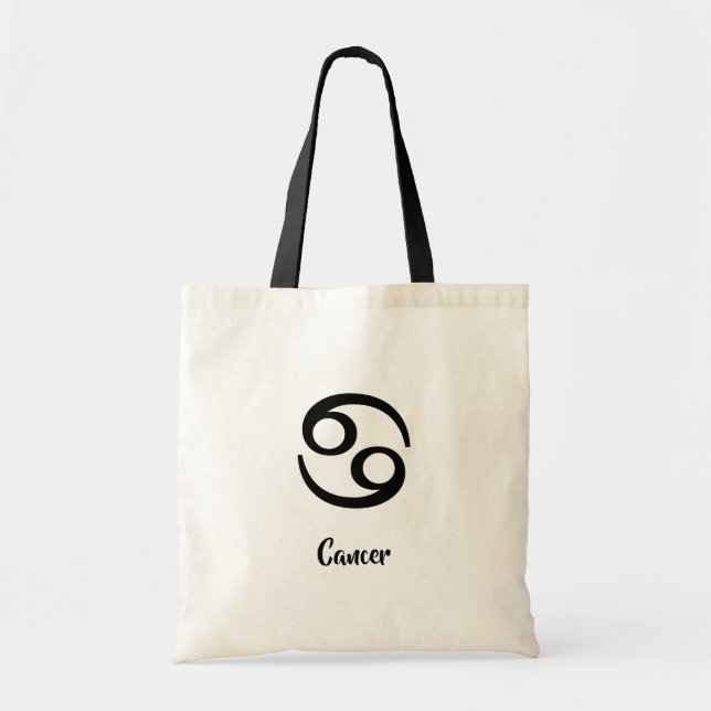 Zodiac Cancer Tote Bag (Front)