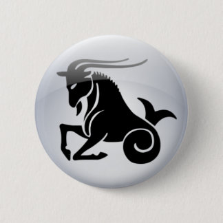 Zodiac Capricorn 6 Cm Round Badge