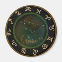 Zodiac Capricorn constellation circle magnet