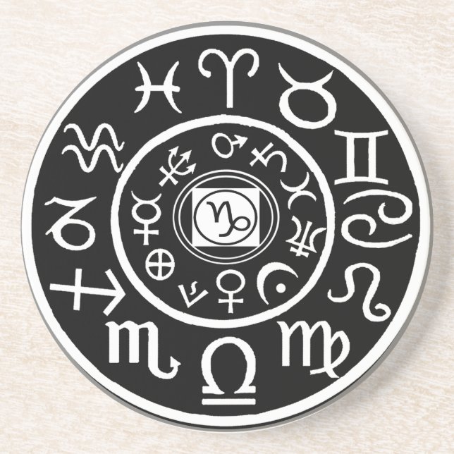 Zodiac - Capricorn Constellation Coaster (Front)